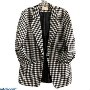 Pendleton Vintage Virgin Wool Houndstooth Blazer